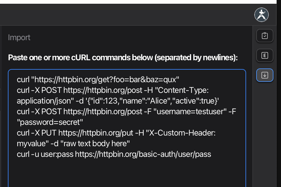 Import Pane