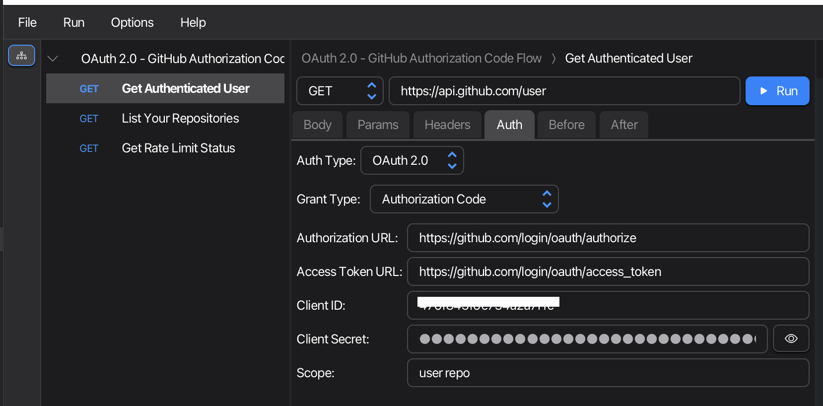 OAuth 2.0 Configuration